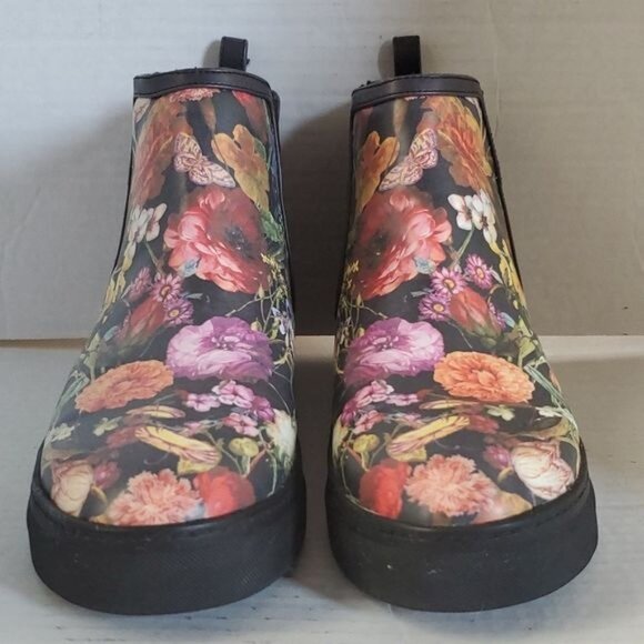 Elliott Lucca Palmira Floral Chelsea Boots Booties Ankle Rain Womens WOMANS 7.5 - Picture 4 of 14